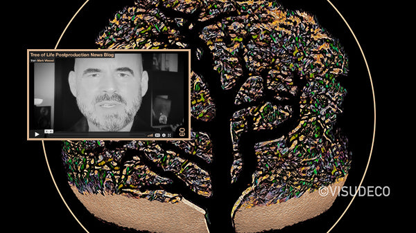 Image titled - Tree of Life - at Visudeco by Mark Wessel with video screenshot for News Blog.