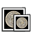 Waves - Framed & Mounted Print - showing available sizes.