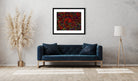 Splash - Framed & Mounted Print - in a modern -, comfortable -, lounge setup.