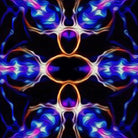 Synergy - Framed & Mounted Print - showing close up of part of image.