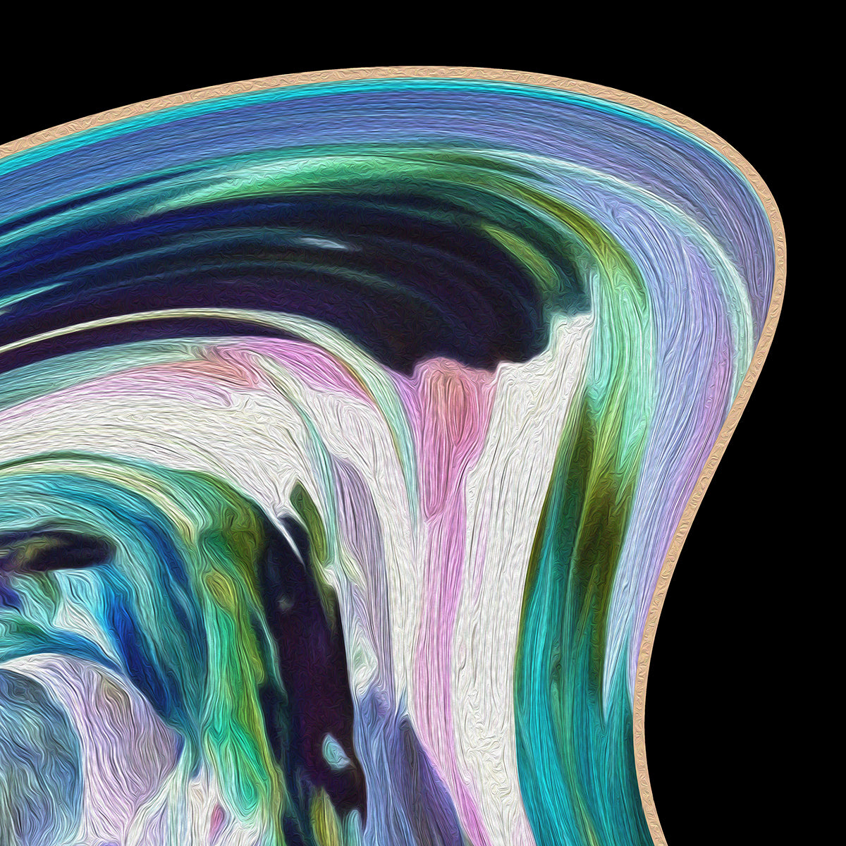 The Garden - Framed & Mounted Print - showing a close up of the image.