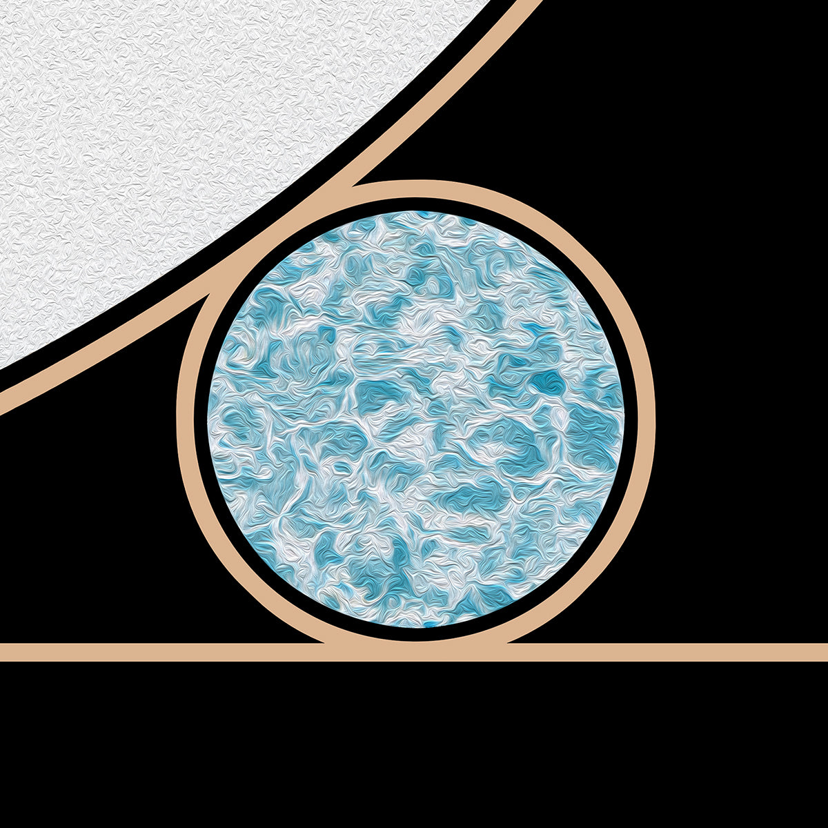 Winterscape - Framed & Mounted Print - showing a close up of the image.