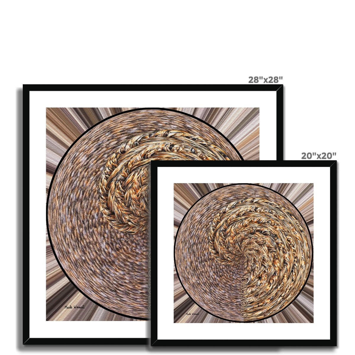 Change - Framed & Mounted Print - showing available sizes.