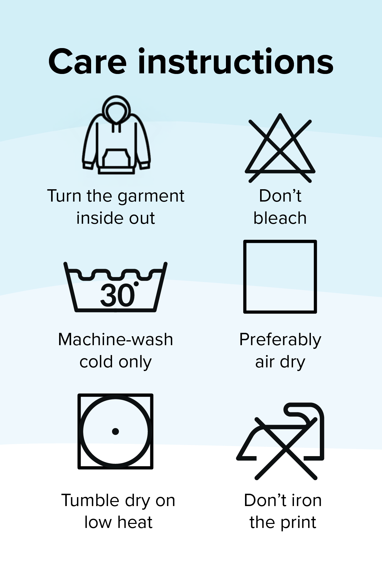 Care instructions.