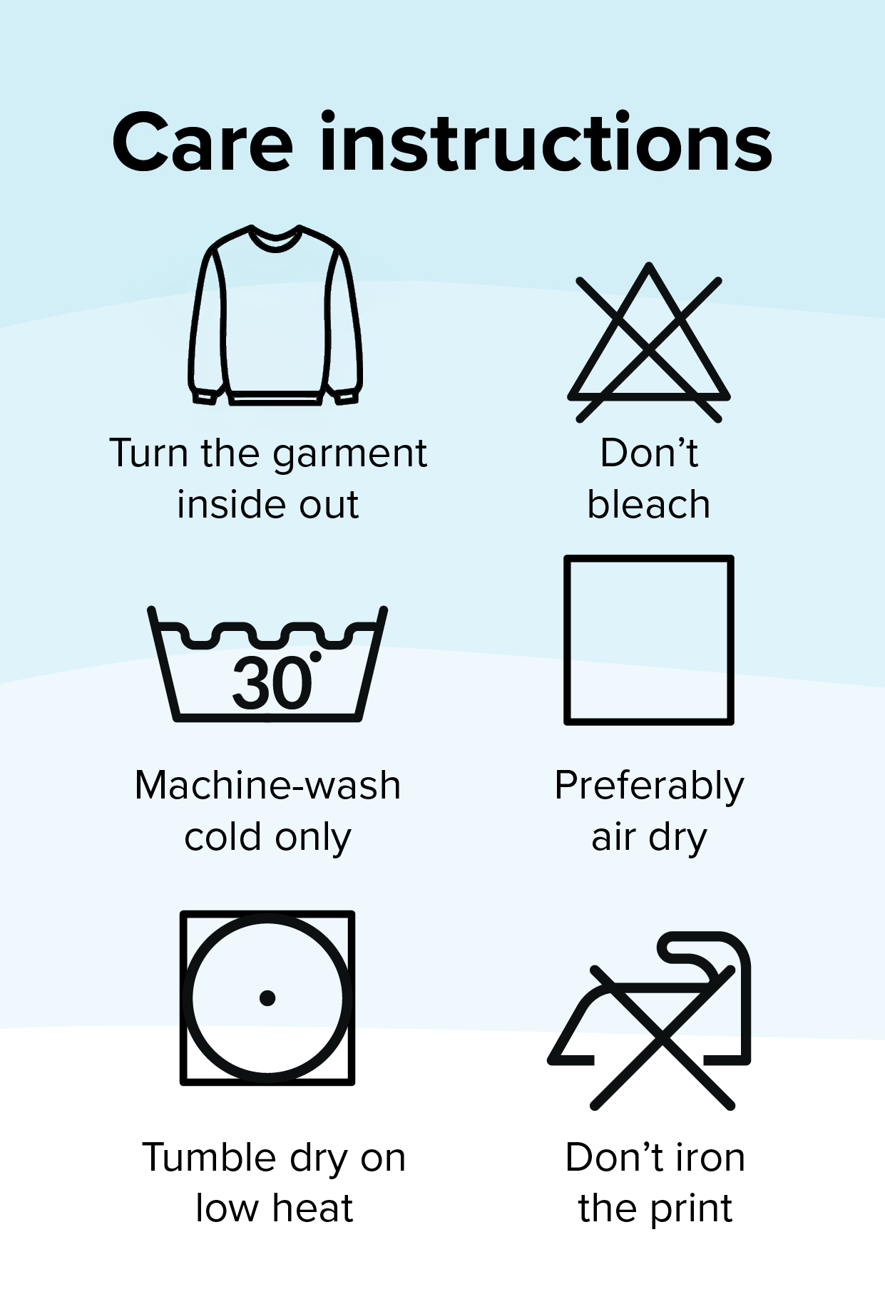 Care instructions.