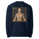 Golden Girl - Organic Cotton Sweatshirt in Navy Blue with a golden design on the back.