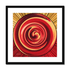 Passion - Framed & Mounted Print - with a black -, wooden frame.