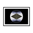 Element - Framed & Mounted Print - with a black -, wooden frame.