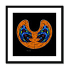 Fireproof - Framed & Mounted Print - with black -, wooden frame.