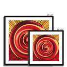 Passion - Framed & Mounted Print - showing available sizes.