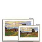 The Valley - Framed Print - showing available sizes.