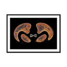 Now - Framed & Mounted Print - with a black -, wooden frame.