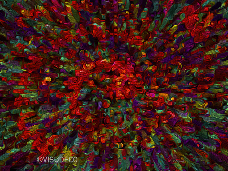 Abstract image titled - Splash - by Mark Wessel.