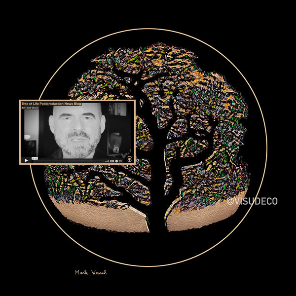 Image titled - Tree of Life - at Visudeco by Mark Wessel with video screenshot for News Blog.