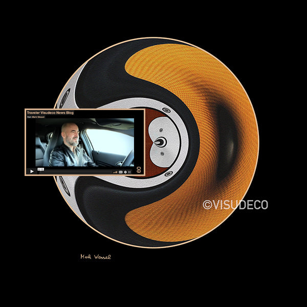 Image titled - Traveler - at Visudeco by Mark Wessel with video screenshot for News Blog.