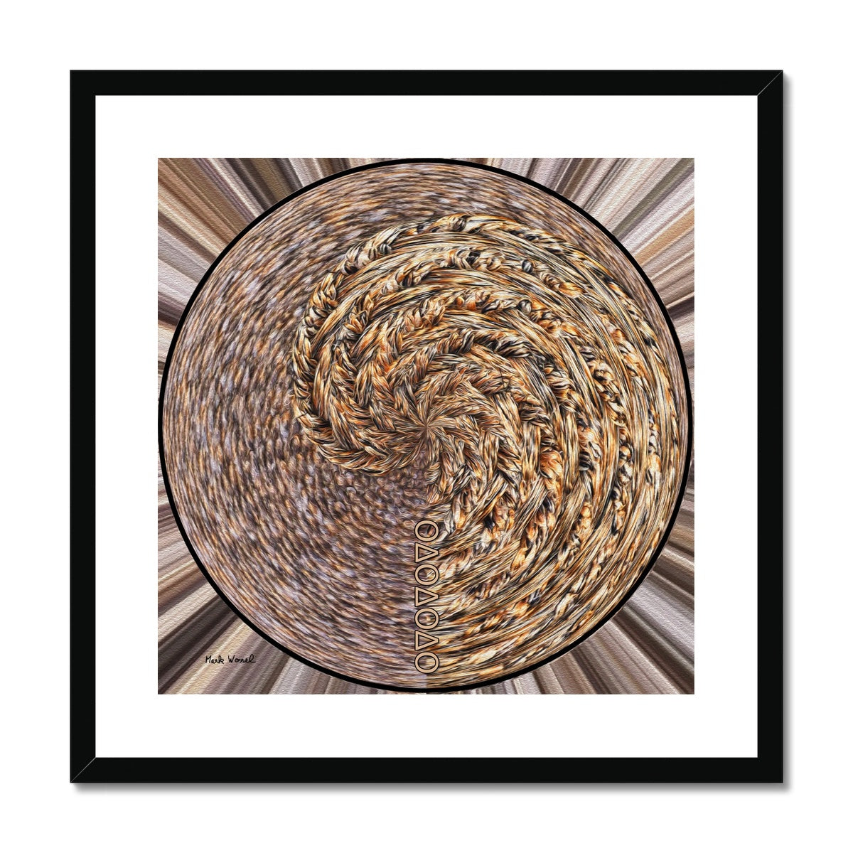 Change - Framed & Mounted Print - with a black frame.