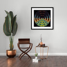 Modern -, interior -, desk -, design setup of Crystal Ball - Framed & Mounted Print.