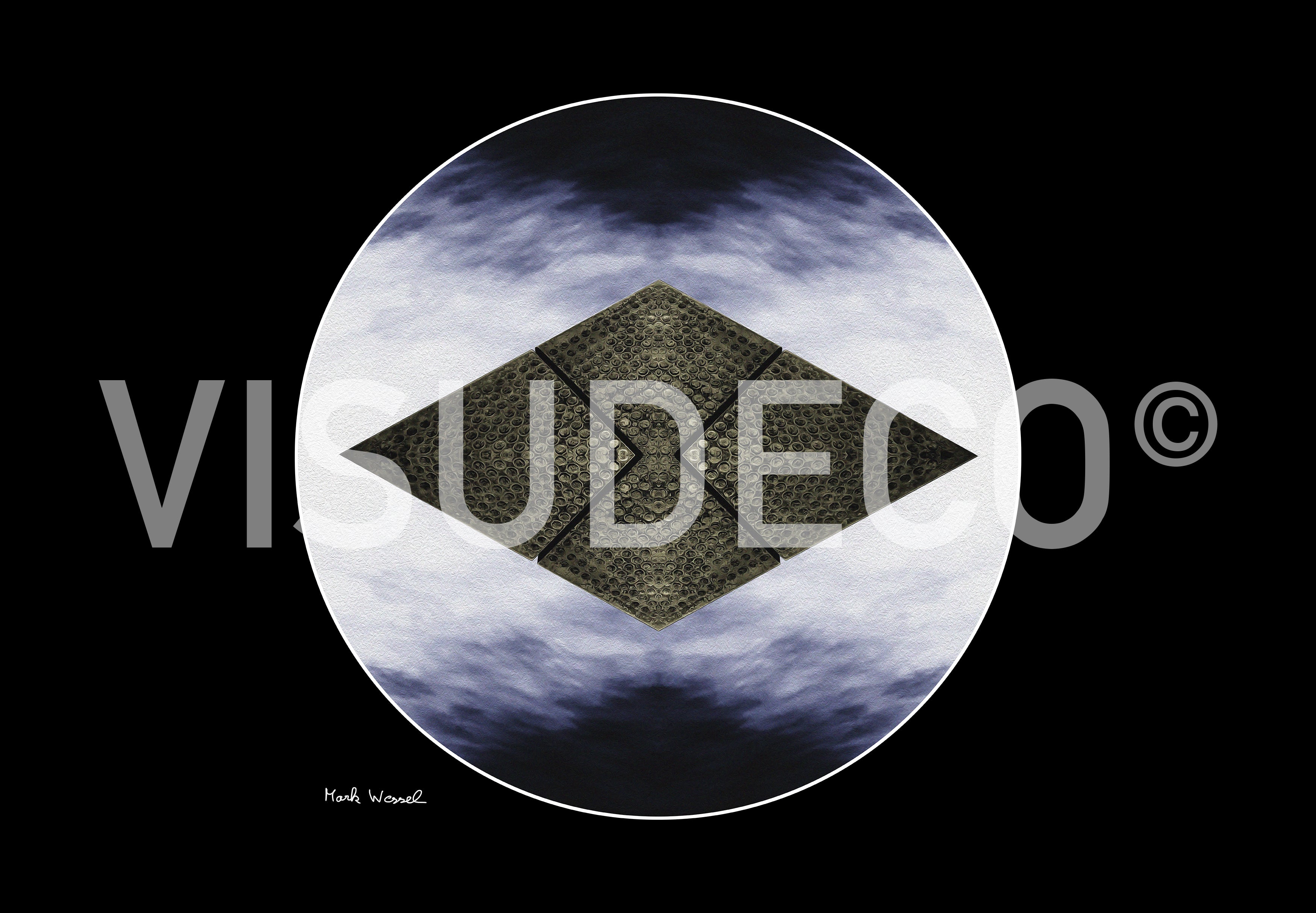 Element - Framed & Mounted Print with VISUDECO® copyright text.