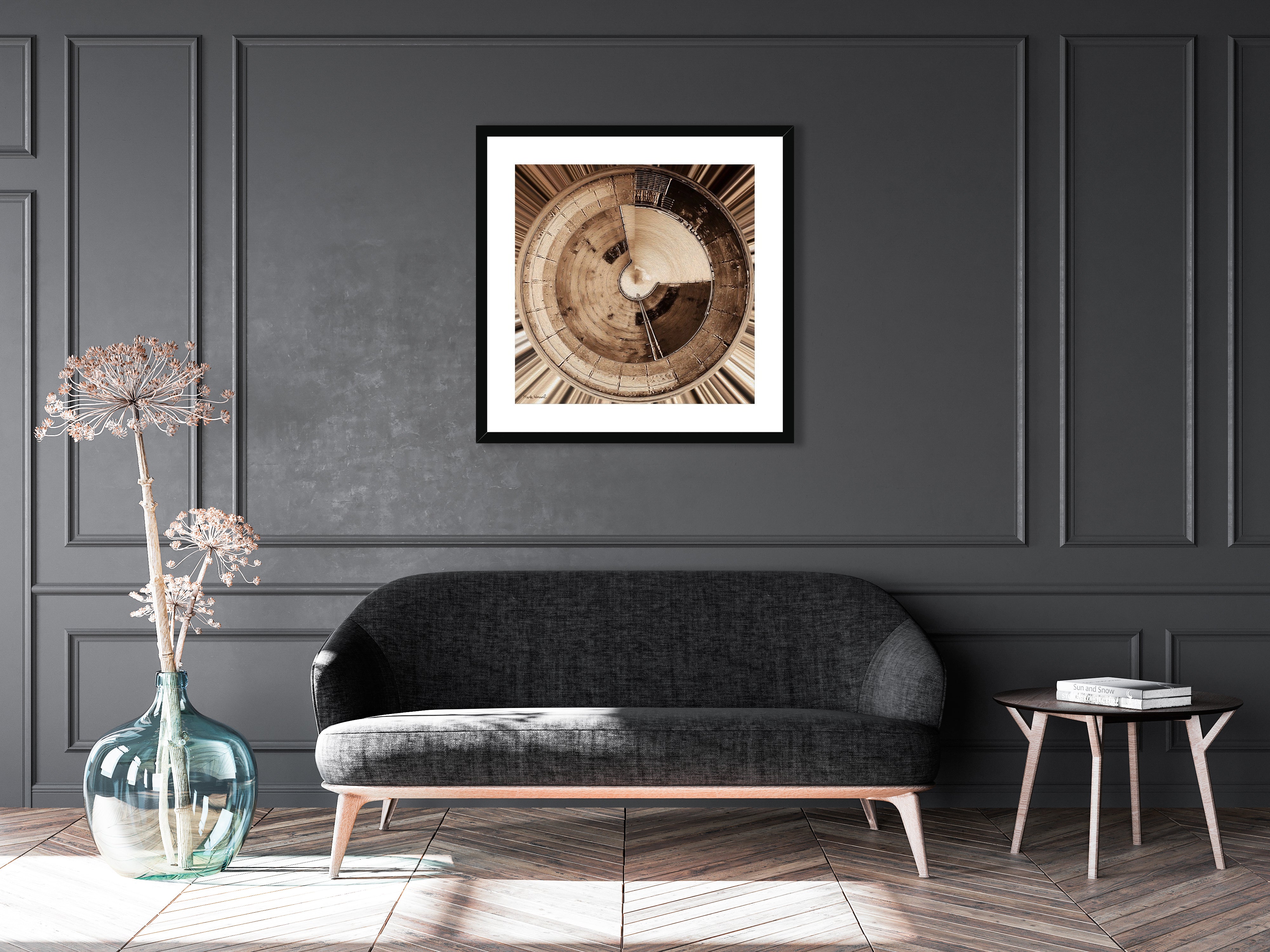 Tank - Framed & Mounted Print - in a modern -, lounge style setup.