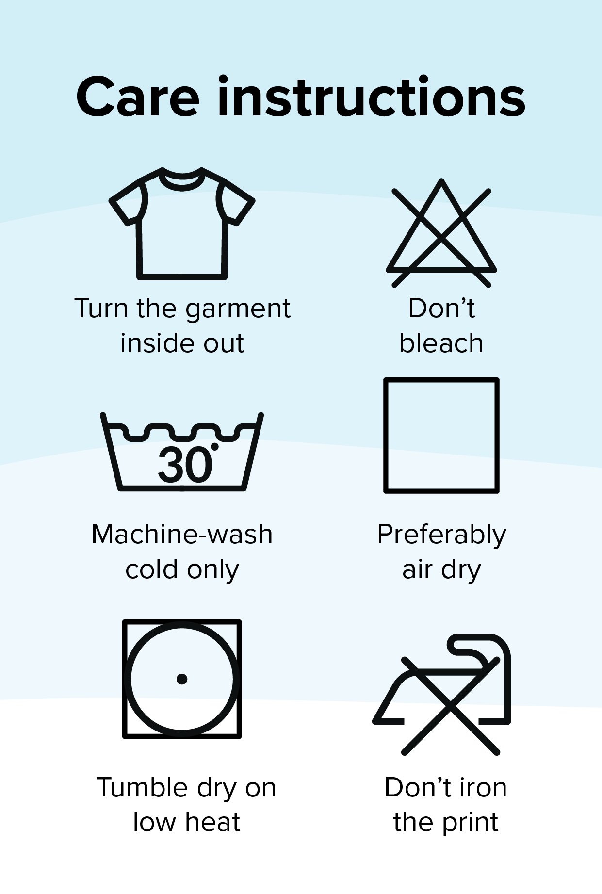 Care instructions.