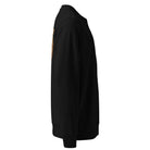 Black sweatshirt on a white background.