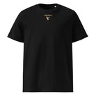Black t-shirt with VISUDECO logo on the front.