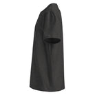 Organic Cotton T-Shirt in Dark Heather Grey shown from the left side.