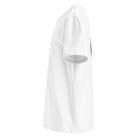 Organic Cotton T-Shirt in White shown from the left side.