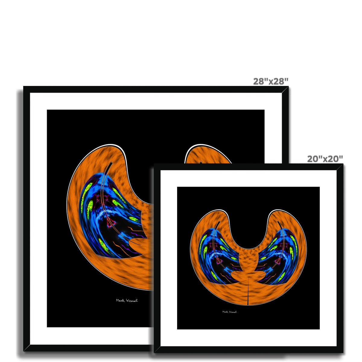 Fireproof - Framed & Mounted Print - showing available sizes.