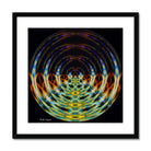 Crystal Ball - Framed & Mounted Print - with black -, wooden frame.