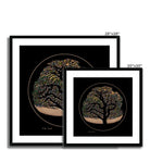 Tree of Life - Framed & Mounted Print - showing available sizes.